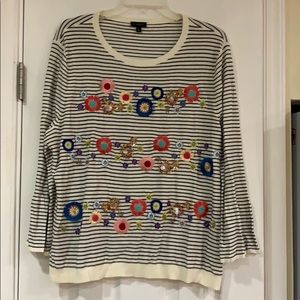 Talbots embellished sweater. Xl